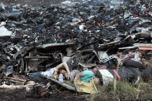 Wreckage of MH17